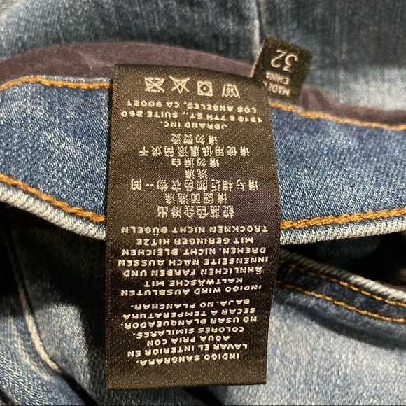 J BRAND Sz 32 Teagan High Rise Straight Leg Mid Wash Jeans - Picture 9 of 12